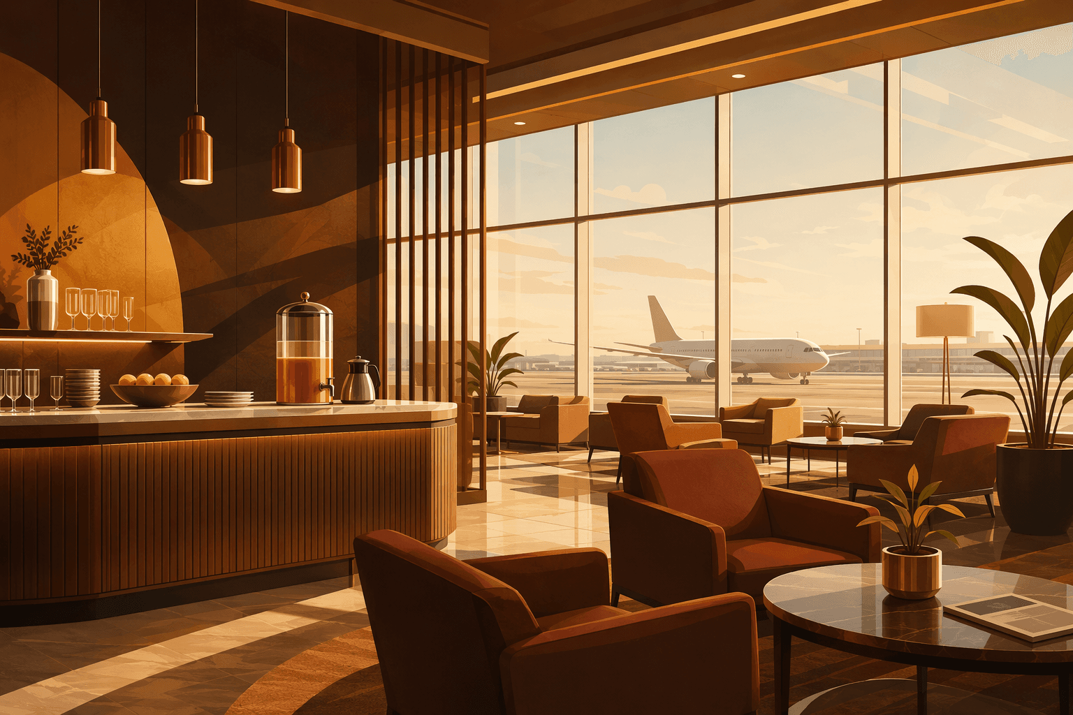 Premium Airport Lounge - illustration, Jake Team LLC