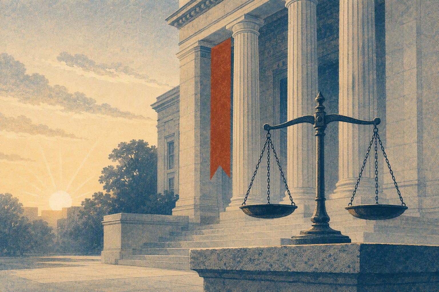 Calm Justice - illustration, Jake Team LLC