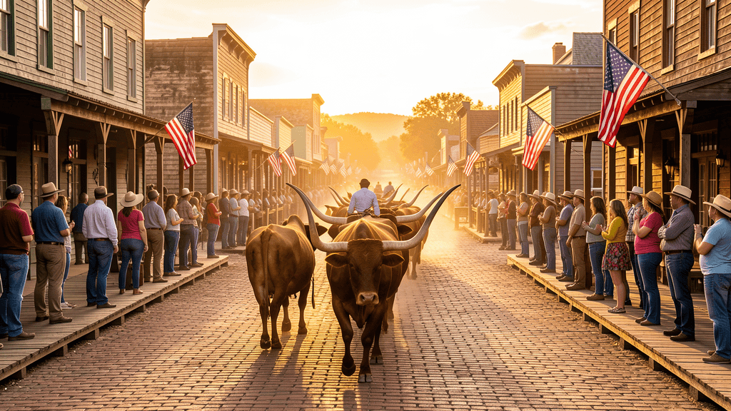 Fort Worth Stockyards World Cup international visitors — illustration, Jake Team LLC