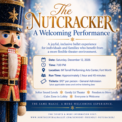 Event flyer courtesy of North Central Ballet